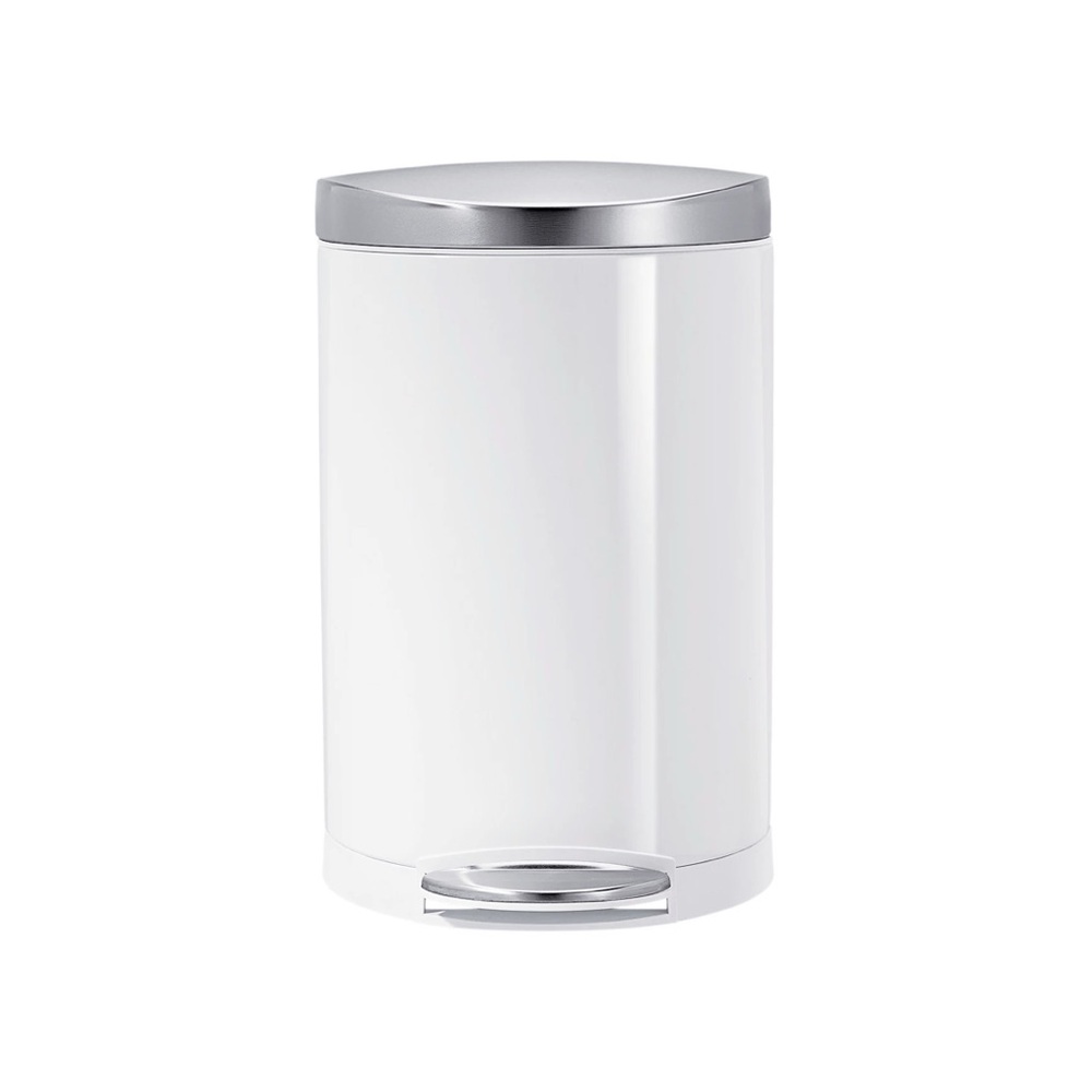 SIMPLEHUMAN Small Semi-Round Step Can, 6 L